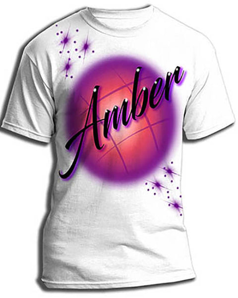 A004 Personalized Custom Airbrushed Name Writing Color Party Design Gift Shirt