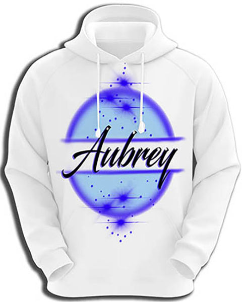 A017 Personalized Custom Airbrushed Name Writing Color Party Design Gift Hoodie