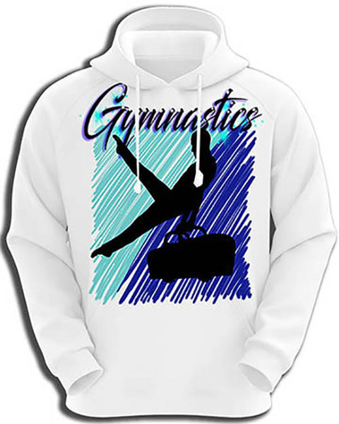 G013 Personalized Airbrush Gymnastics Hoodie Sweatshirt