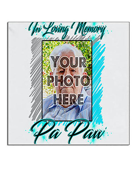 PT001 Personalized Airbrush Your Photo On a Ceramic Coaster
