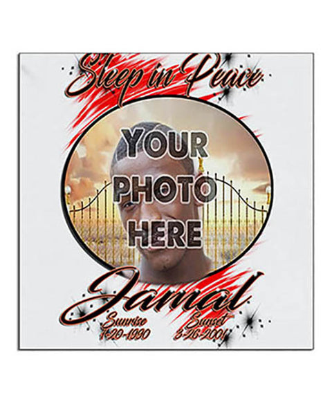 PT004 Personalized Airbrush Your Photo On a Ceramic Coaster