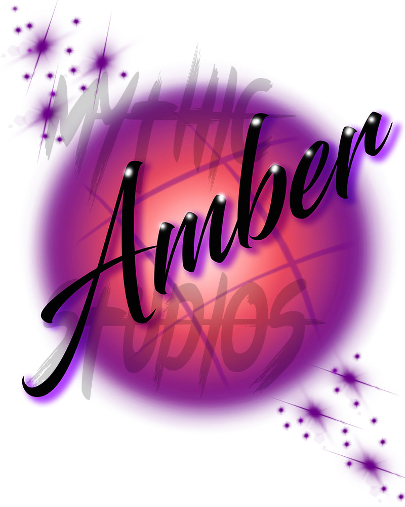 airbrushed name on nike backpack strap A004 Digitally Airbrush Painted Personalized Custom Name Writing Color Party Design Gift Drawstring Backpack No