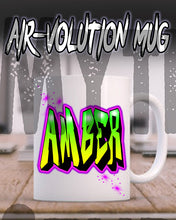 A011 Personalized Airbrush Name Design Ceramic Coffee Mug