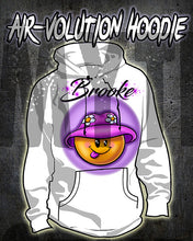 B037 custom personalized airbrush Smiley Hoodie Sweatshirt design Emoji