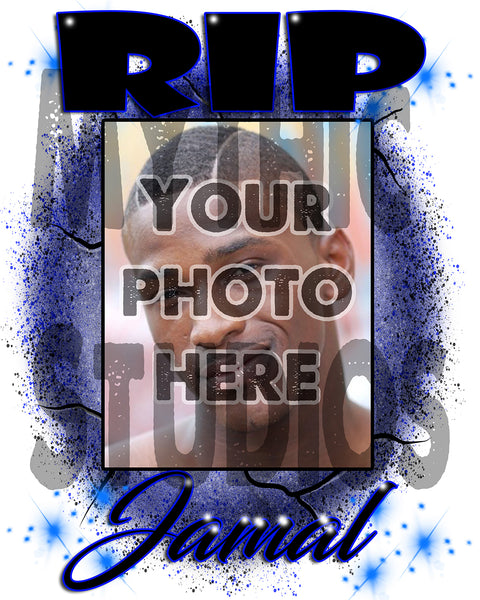 PT002 Personalized Airbrush Your Photo On a License Plate Tag