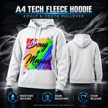 A001 Personalized custom airbrushed couples name writing rainbow color Hoodie