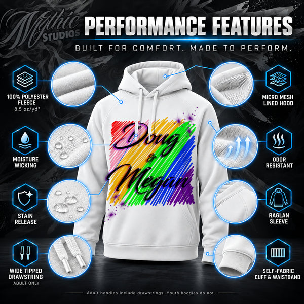 A001 Rainbow Name Hoodie – Personalized