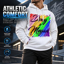 A001 Personalized custom airbrushed couples name writing rainbow color Hoodie
