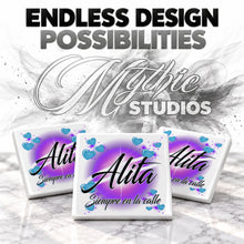 A019 Name Art ceramic coaster — PT05 photo