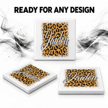A024 Cheetah Name ceramic coaster — PT06 photo