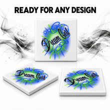 A025 Name Artwork ceramic coaster — PT06 photo