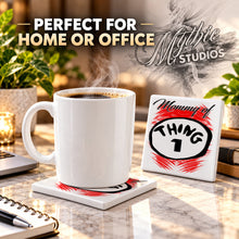 A028 Duo Name ceramic coaster — PT03 photo