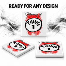 A028 Duo Name ceramic coaster — PT06 photo