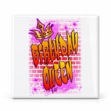 A029 Brick Wall Graffiti Name ceramic coaster — MAIN photo