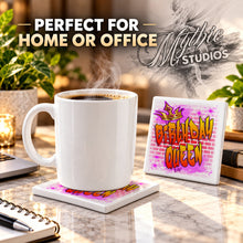 A029 Brick Wall Graffiti Name ceramic coaster — PT03 photo