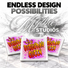 A029 Brick Wall Graffiti Name ceramic coaster — PT05 photo