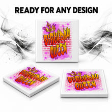 A029 Brick Wall Graffiti Name ceramic coaster — PT06 photo