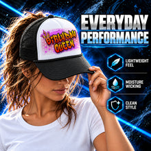 A029 Brick Wall Graffiti Name Snapback Trucker Hat – Personalized
