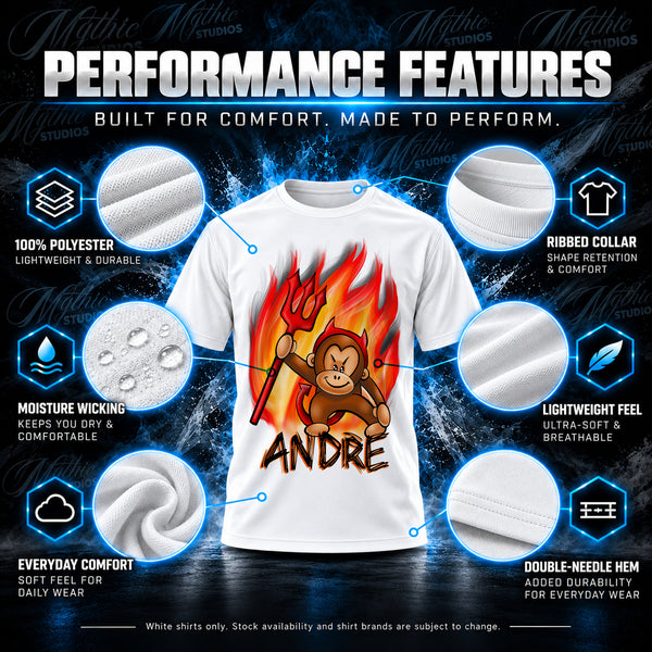 Devil Monkey Graphic T-Shirt by Mythic Airbrush, additional product image 3