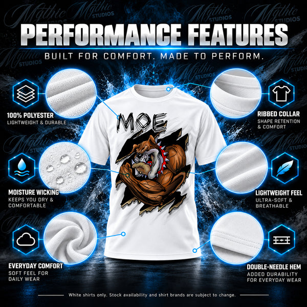 Muscle Bulldog T-Shirt by Mythic Airbrush, additional product image 3