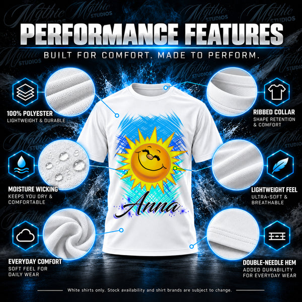 Smiling Sunshine T-Shirt by Mythic Airbrush, additional product image 3