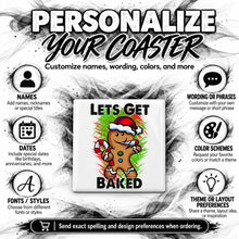 B153 Gingerbread Character ceramic coaster by Mythic Airbrush, original Air-Volution design — product image 5