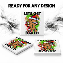 B153 Gingerbread Character ceramic coaster by Mythic Airbrush, original Air-Volution design — product image 7