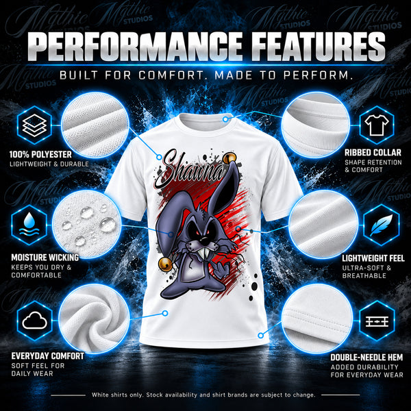 Evil Rabbit Graphic T-Shirt by Mythic Airbrush, additional product image 3