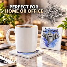B199 Ghost ceramic coaster — PT03 photo