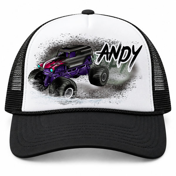B224 Monster Truck Snapback Trucker Hat