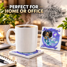 B228 Fantasy Mermaid ceramic coaster — PT03 photo