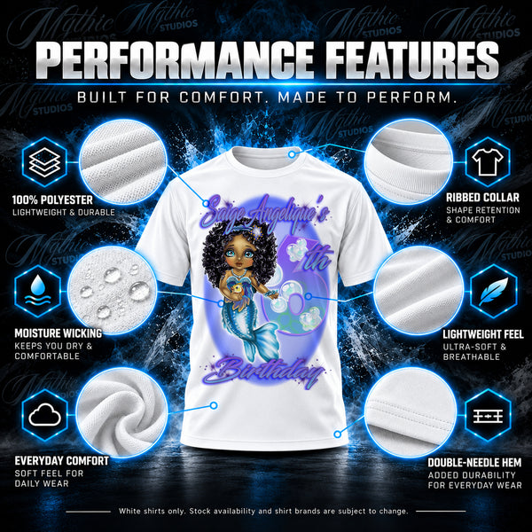 Mermaid Graphic T-Shirt by Mythic Airbrush, additional product image 3