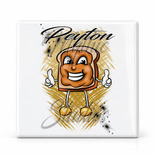 B234 Peanut Butter Sandwich ceramic coaster — MAIN photo