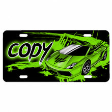 B253 Race Car Queen Decorative Aluminum License Plate