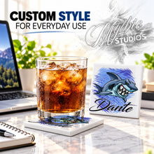 B254 Shark ceramic coaster — PT01 photo