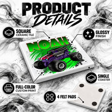 B255 Monster Truck ceramic coaster — PT02 photo