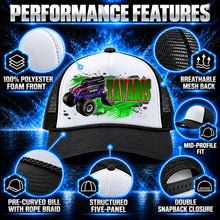B255 Monster Truck Snapback Trucker Hat