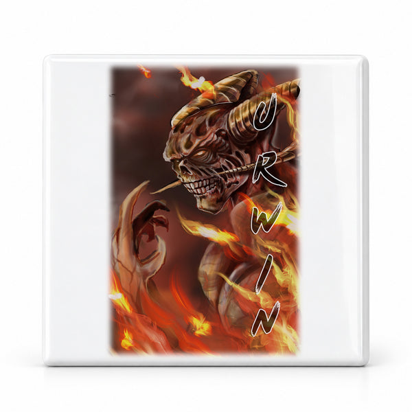 C118 Demon ceramic coaster — MAIN photo