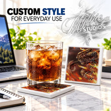 C118 Demon ceramic coaster — PT01 photo