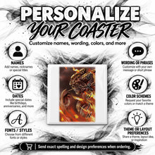C118 Demon ceramic coaster — PT04 photo
