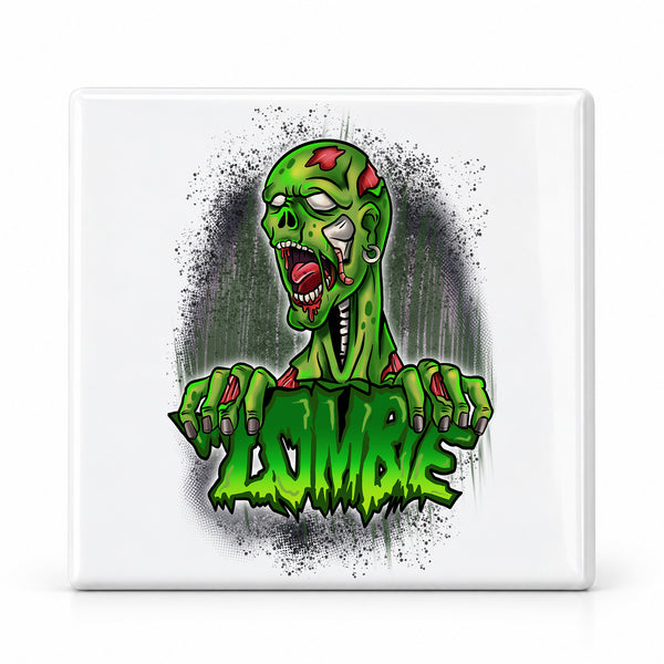C137 Zombie Action ceramic coaster — MAIN photo