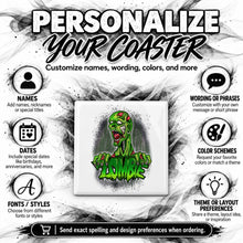C137 Zombie Action ceramic coaster — PT04 photo