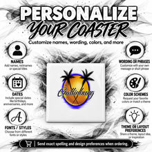 E015 Gatlinburg Mountain Sunset ceramic coaster by Mythic Airbrush, original Air-Volution design — product image 5