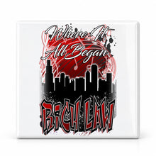 E036 Urban City Building Landscape ceramic coaster — MAIN photo
