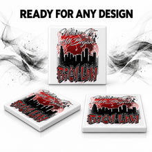 E036 Urban City Building Landscape ceramic coaster — PT06 photo