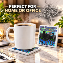 E037 Urban City Building Landscape ceramic coaster — PT03 photo