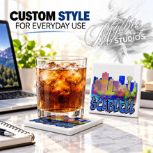 E038 Urban City Building Landscape ceramic coaster — PT01 photo