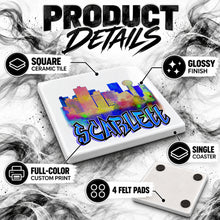 E038 Urban City Building Landscape ceramic coaster — PT02 photo