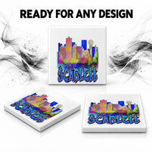 E038 Urban City Building Landscape ceramic coaster — PT06 photo