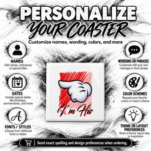 F035 Hand ceramic coaster by Mythic Airbrush, original Air-Volution design — product image 5